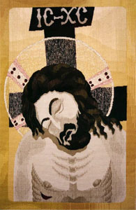 Man of Sorrows 35.75" x 23.25" Gobelin Tapestry