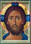 Icon of Christ painted in the Icon-Painting Workshop of St. John the Baptist Cathedral (12th century)